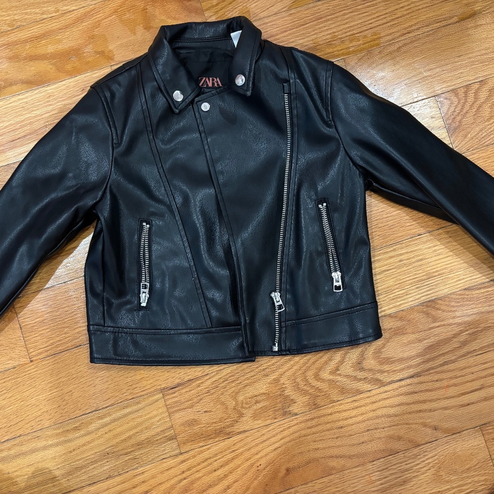 Zara kids Faux Leather Jacket